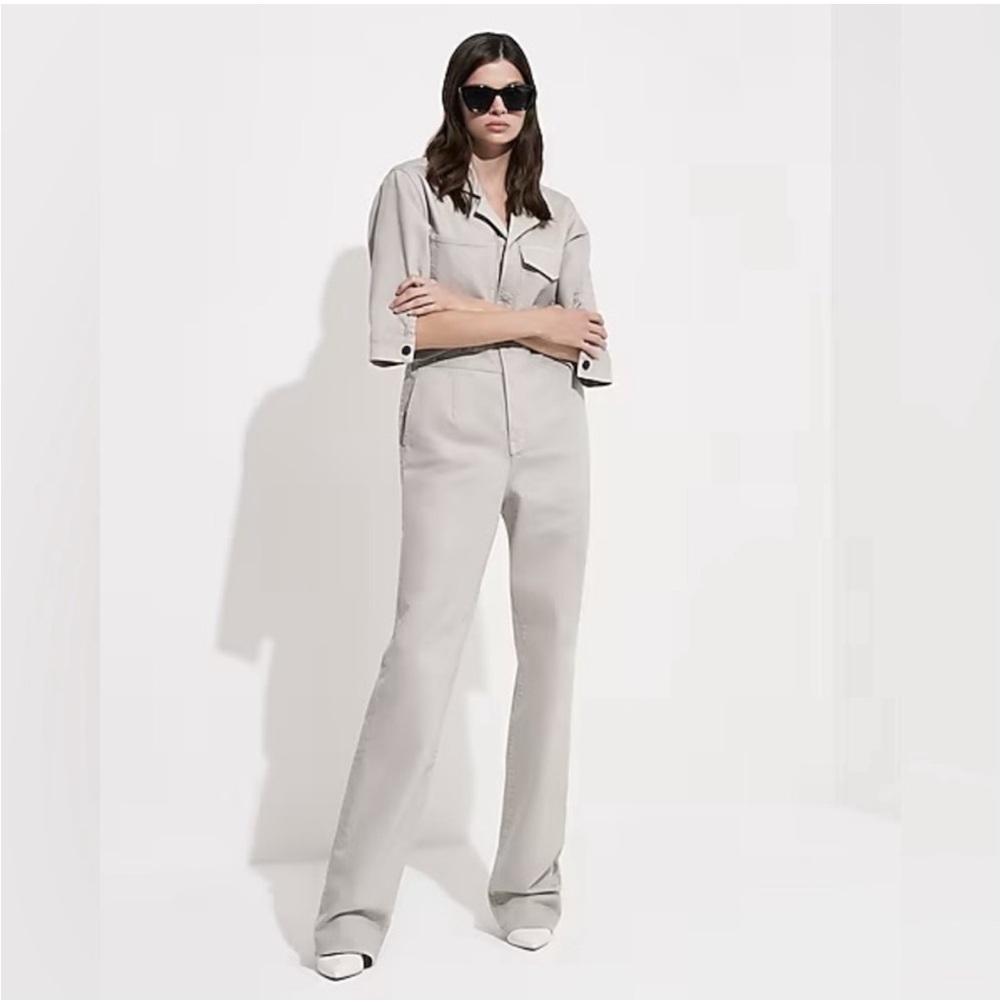 Express Jumpsuit - NWT Express x Simon Spurr Gray Jumpsuit - Picture 4 of 9